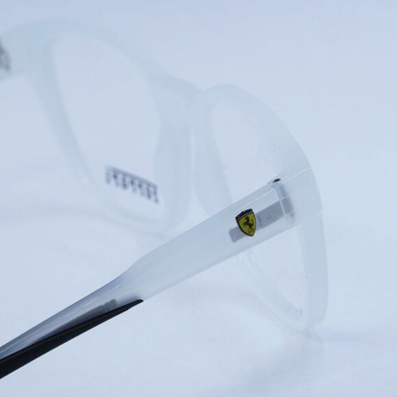 🕶️ New Ferrari Scuderia FZ8006 505 Eyeglasses -  Transparent Grey Frame - Picture 4 of 10